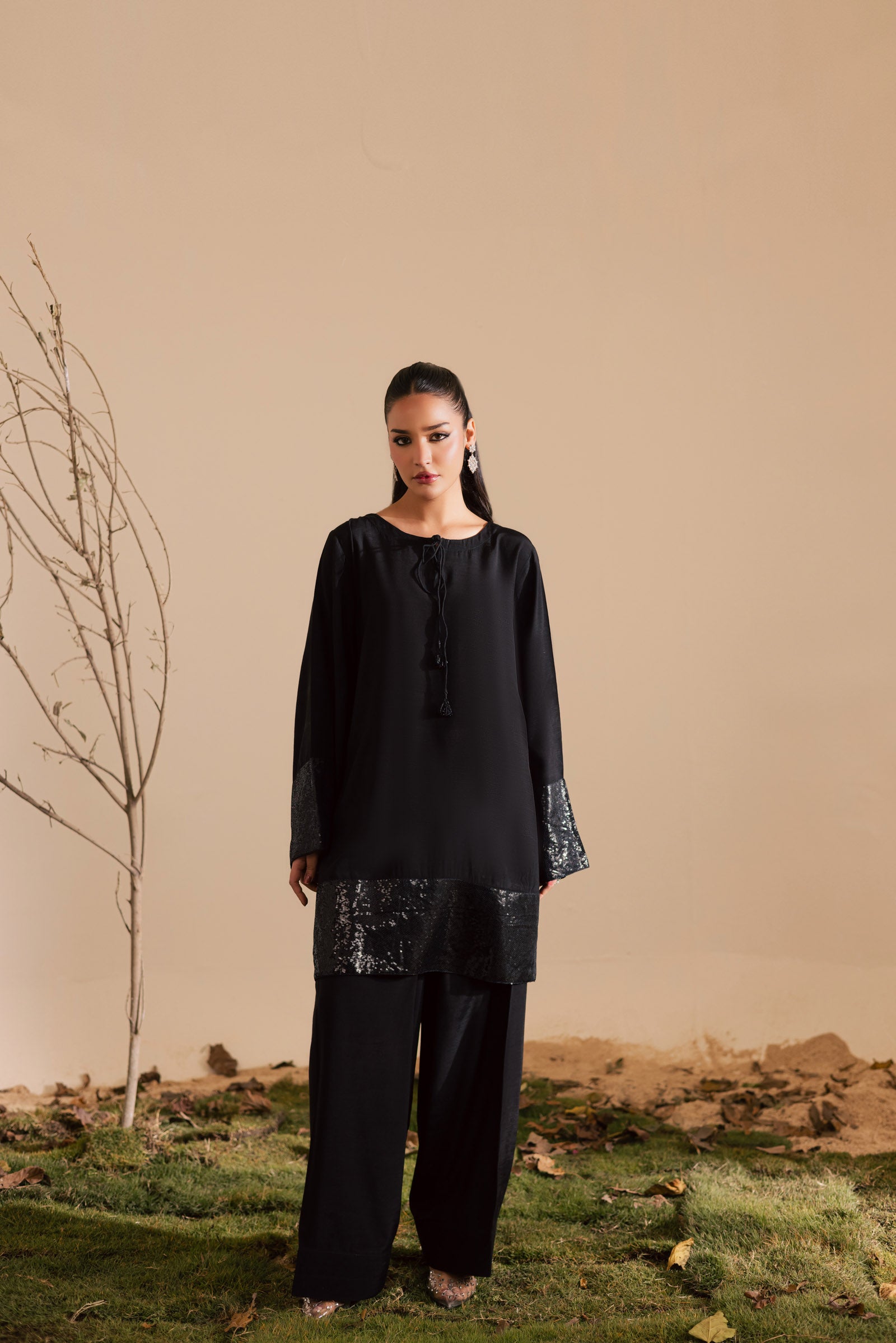 2PC Luxury Embroidered Dress- RSB19