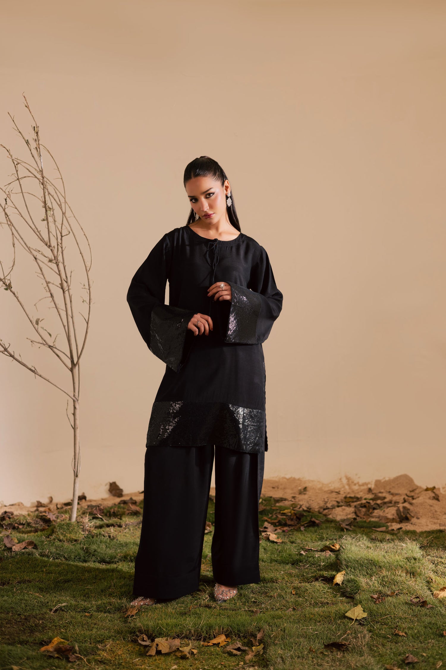 2PC Luxury Embroidered Dress- RSB19