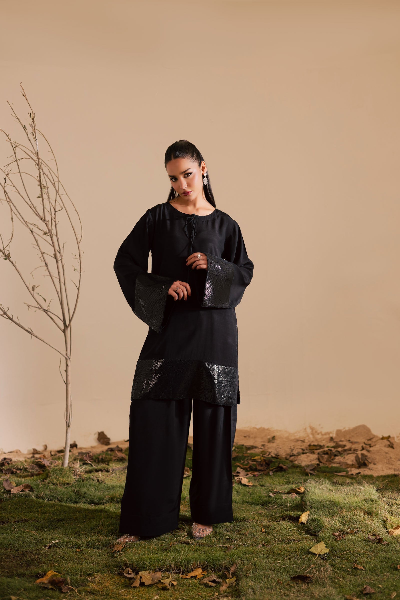 2PC Luxury Embroidered Dress- RSB19