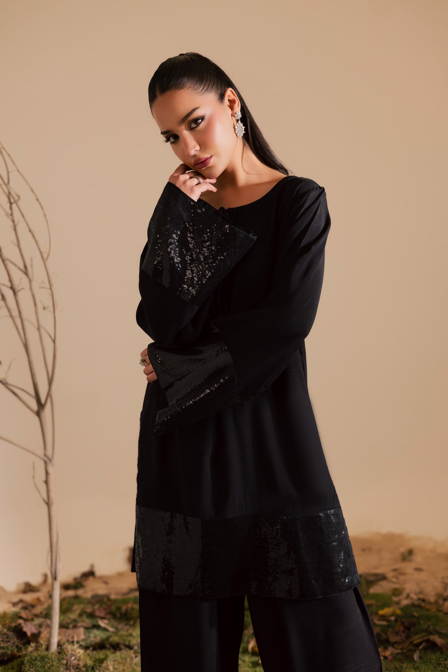 2PC Luxury Embroidered Dress- RSB19