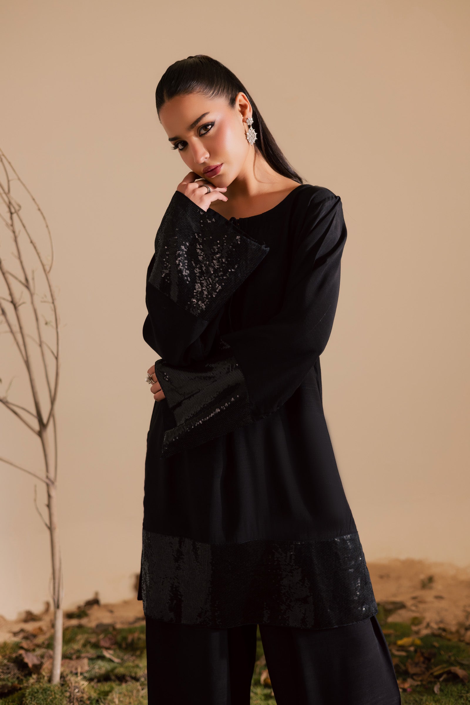 2PC Luxury Embroidered Dress- RSB19