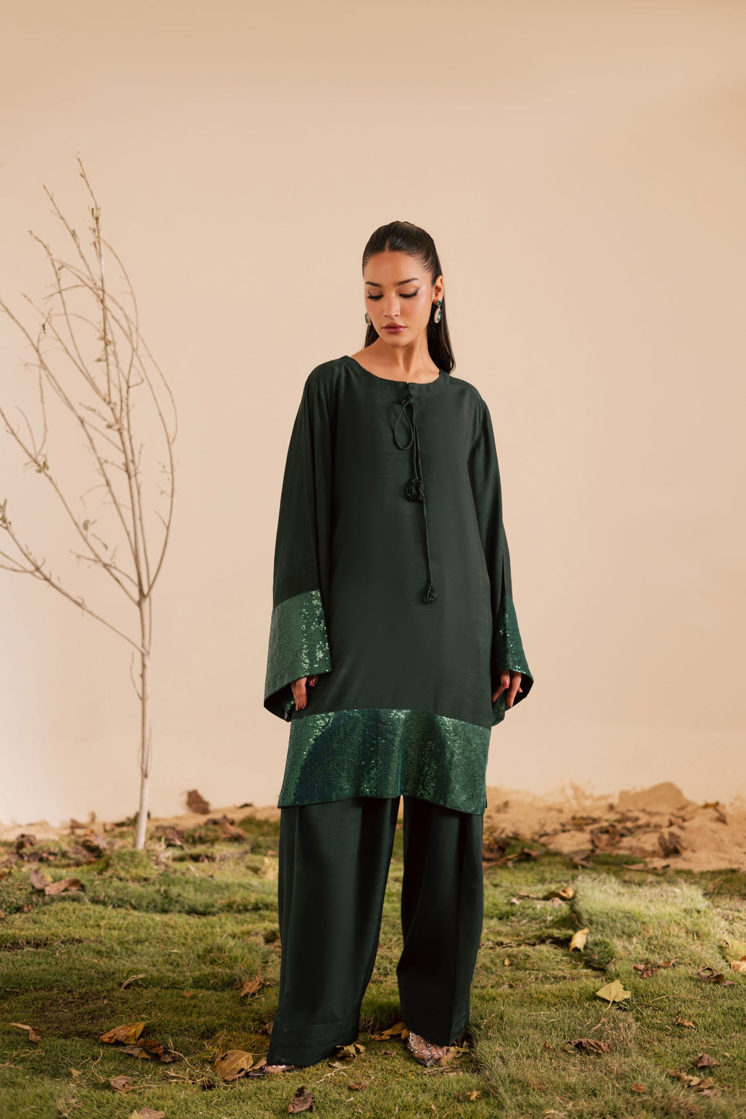 2PC Luxury Embroidered Dress- RSBG18