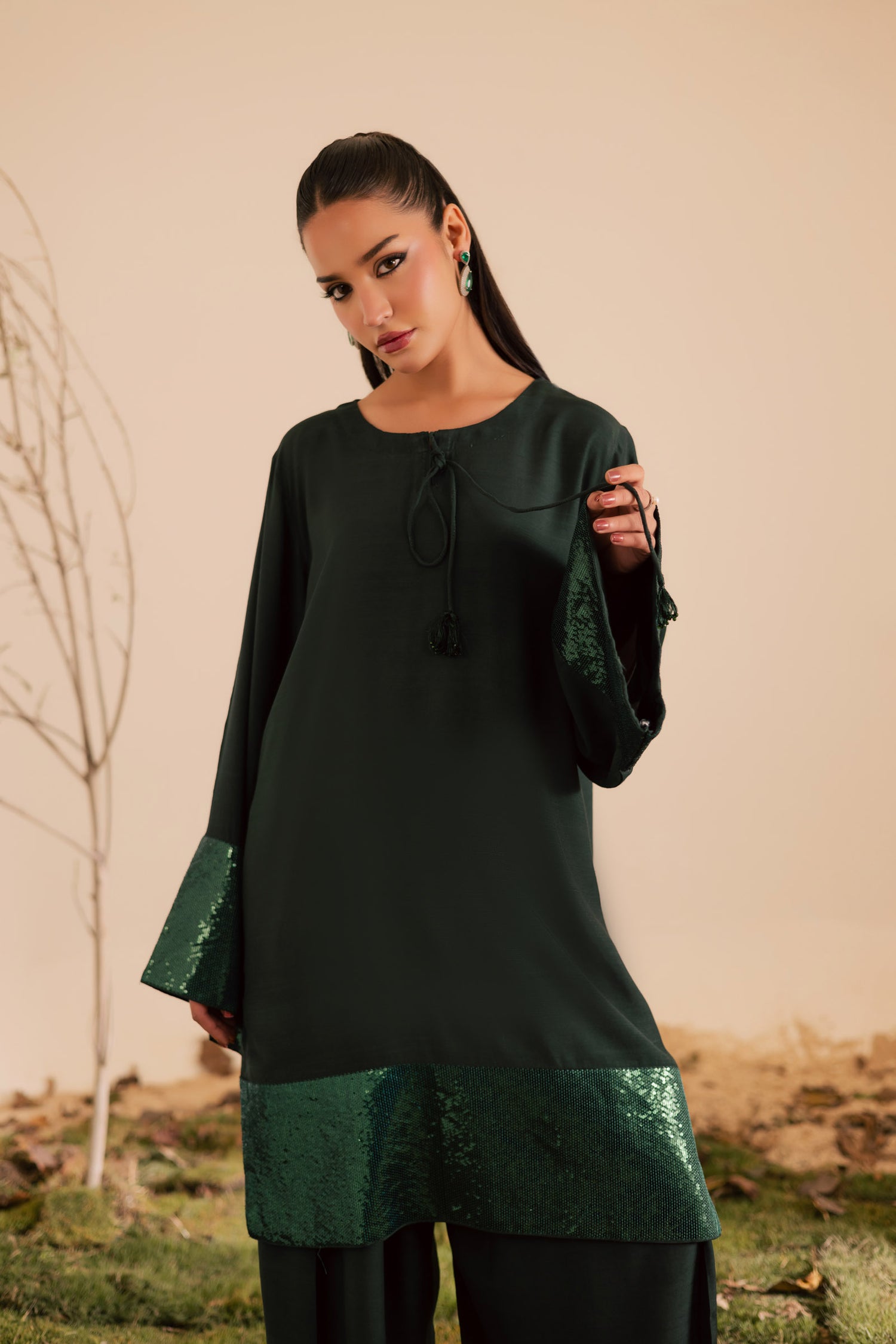 2PC Luxury Embroidered Dress- RSBG18