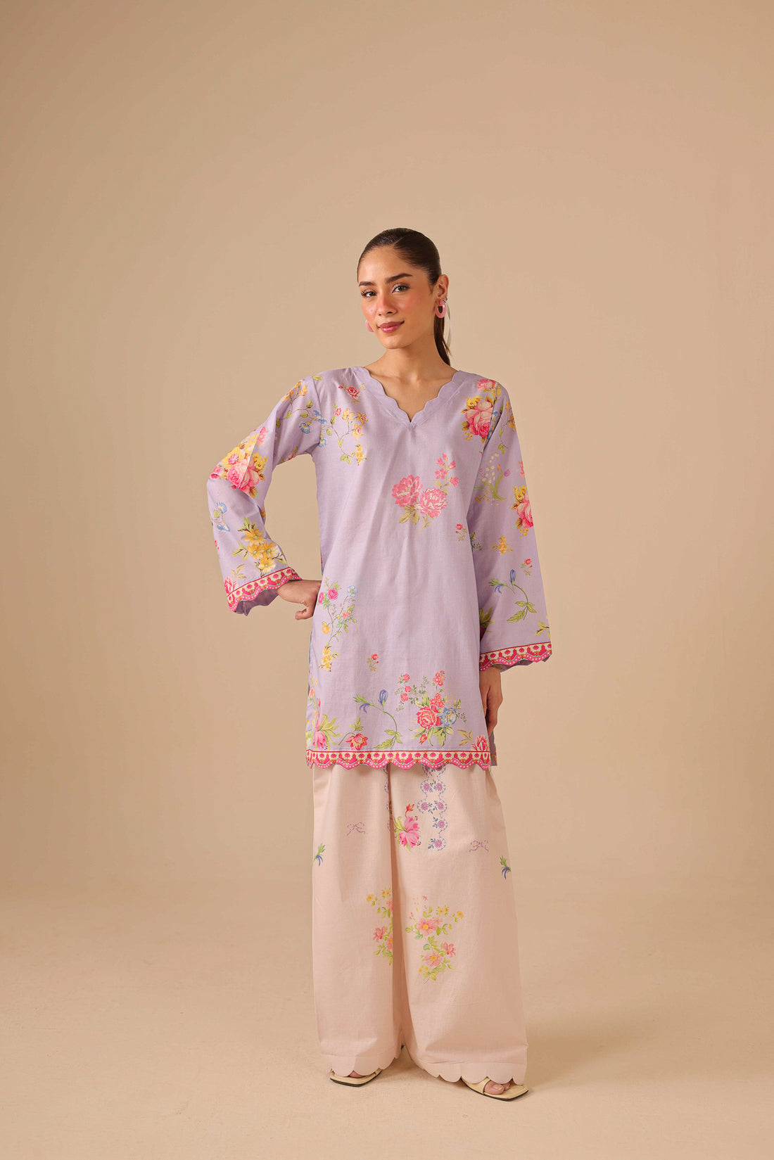 2PC Summer Lawn Dress - 44258