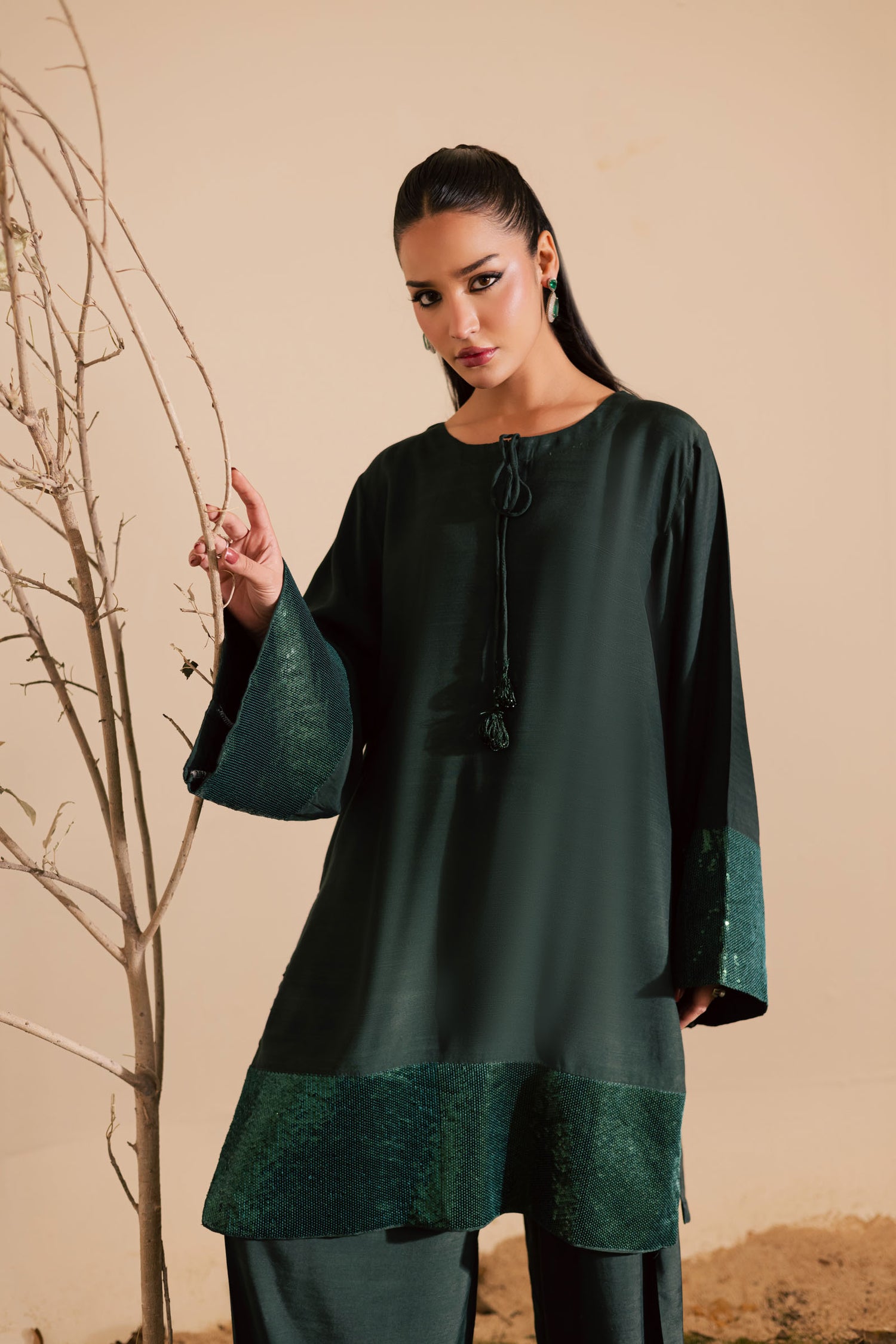 2PC Luxury Embroidered Dress- RSBG18