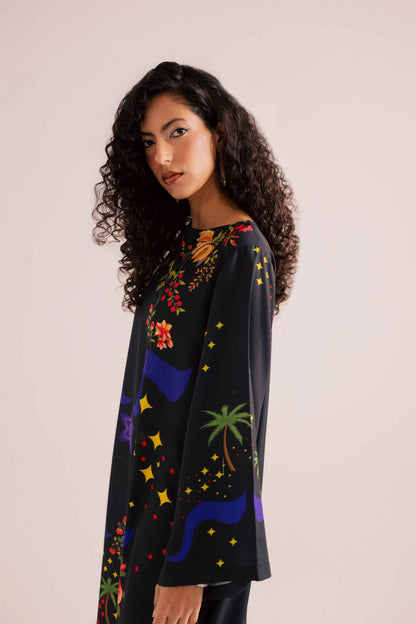 KF13 - Printed Kaftaan