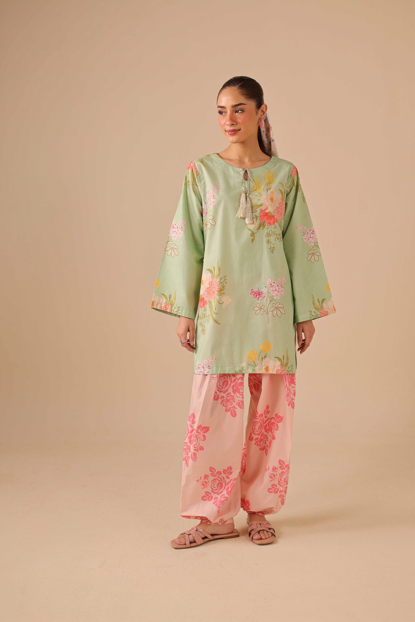 2PC Summer Lawn Dress - 44285