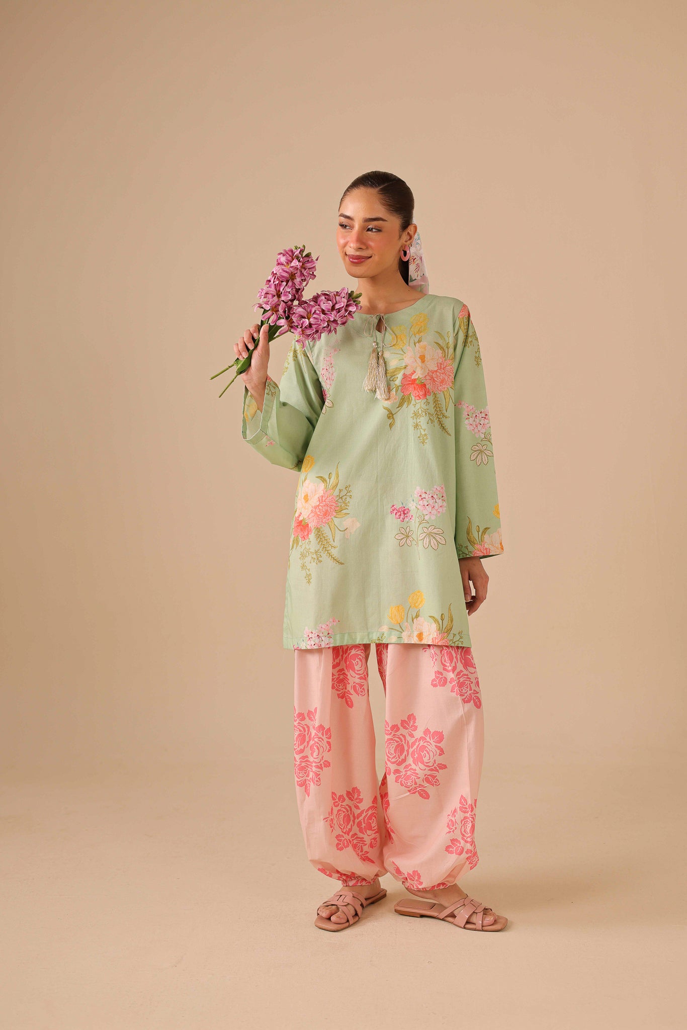 2PC Summer Lawn Dress - 44285