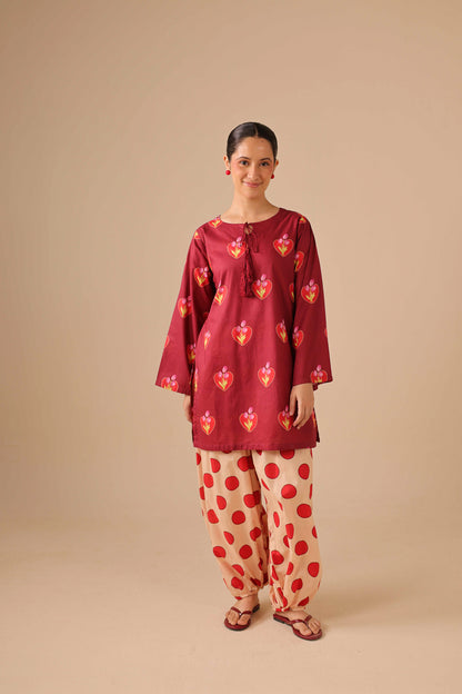 2PC Summer Lawn Dress - 44253