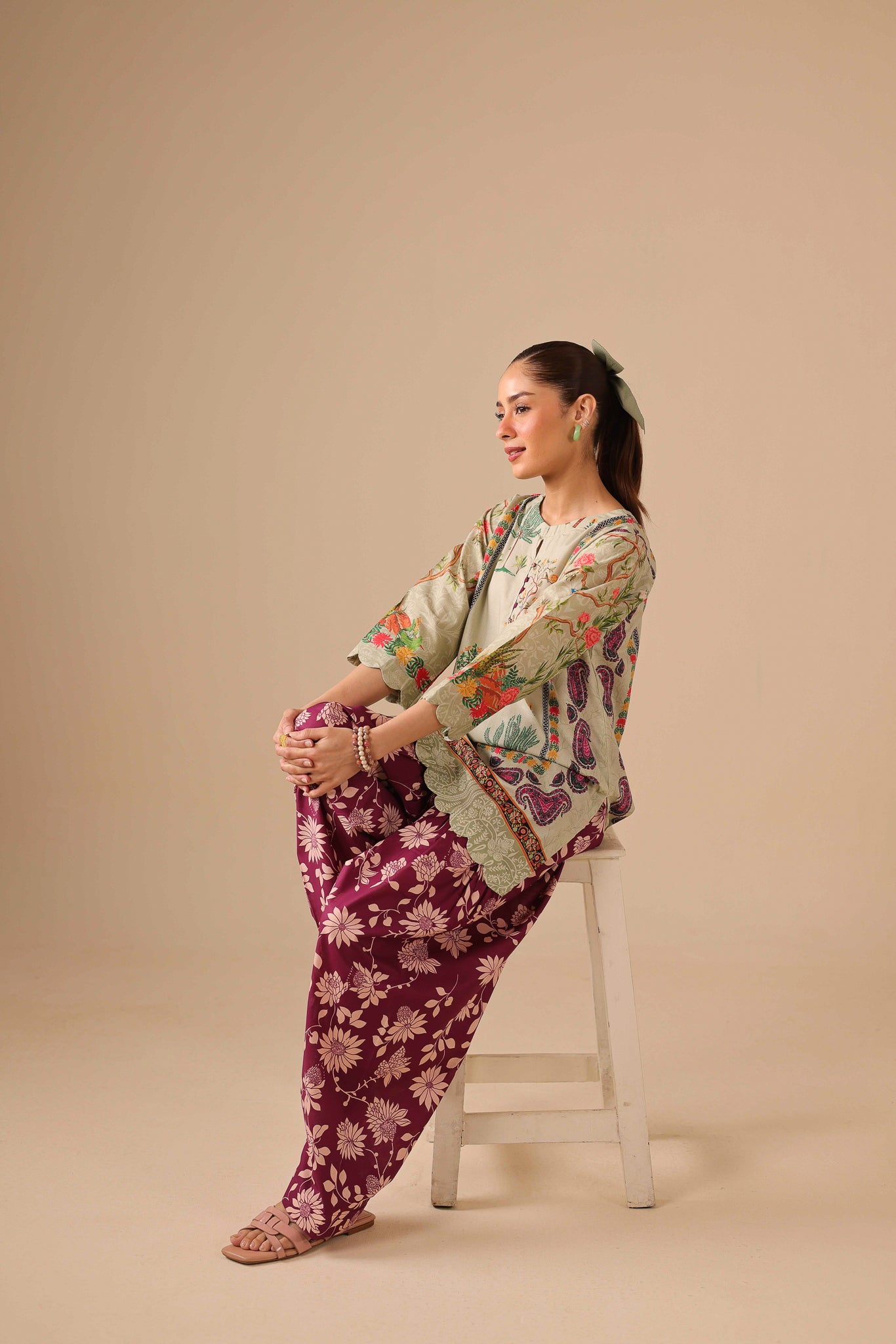 2PC Summer Lawn Dress - 44283