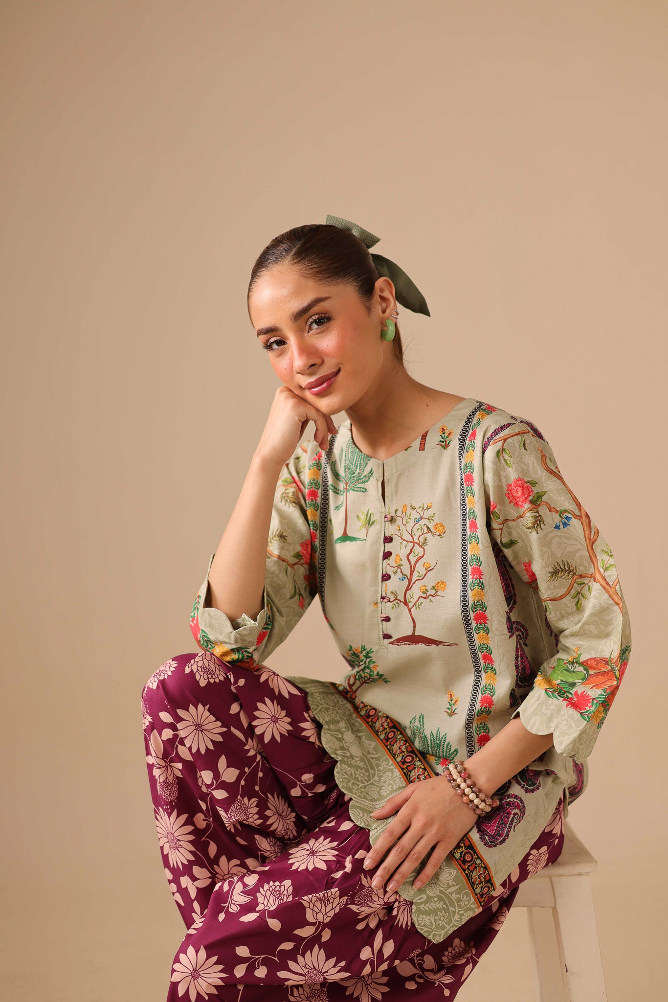 2PC Summer Lawn Dress - 44283