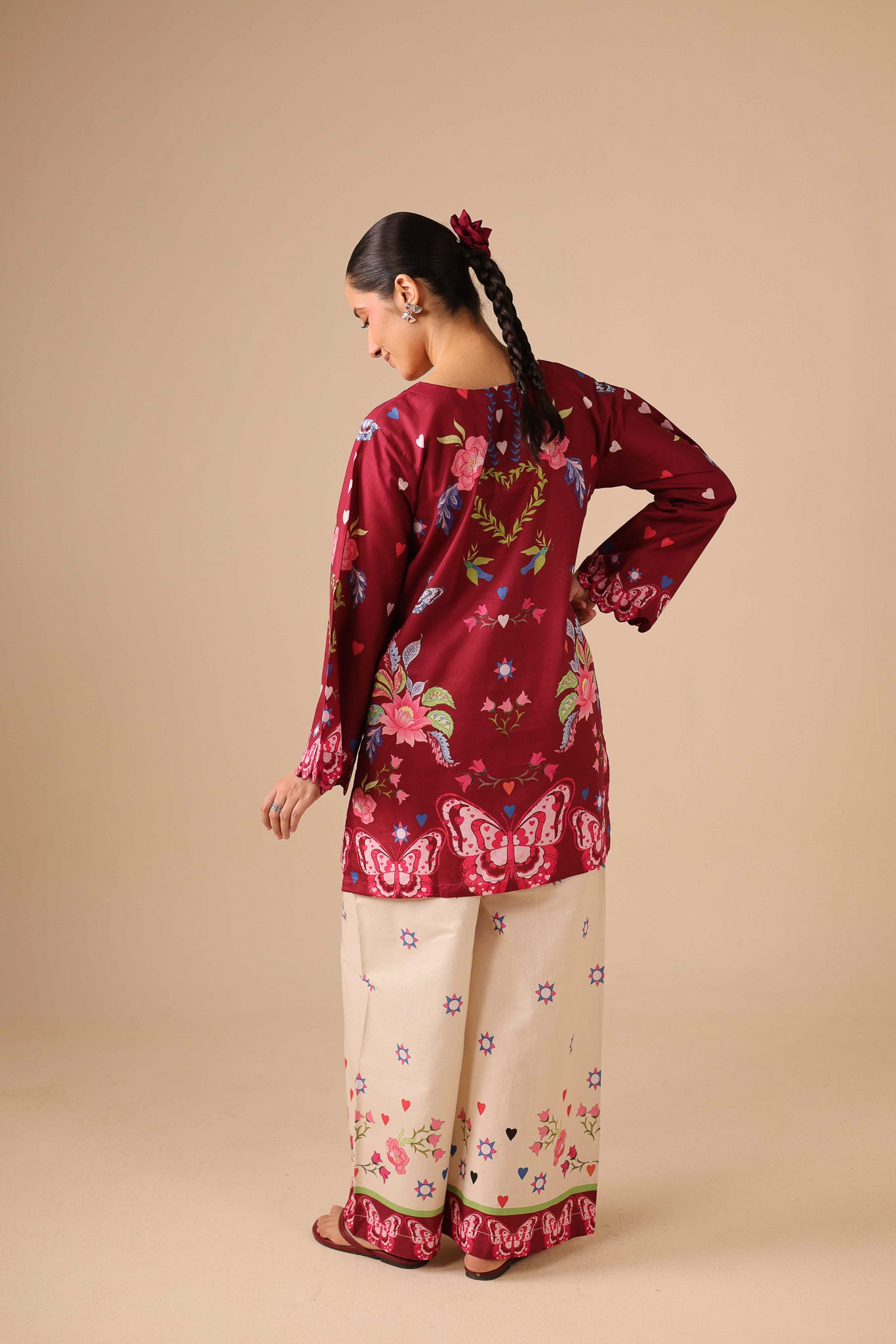 2PC Summer Lawn Dress - 44236