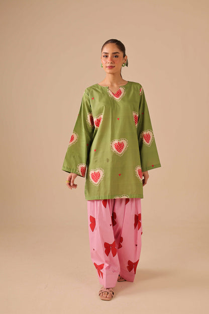 2PC Summer Lawn Dress - 44278