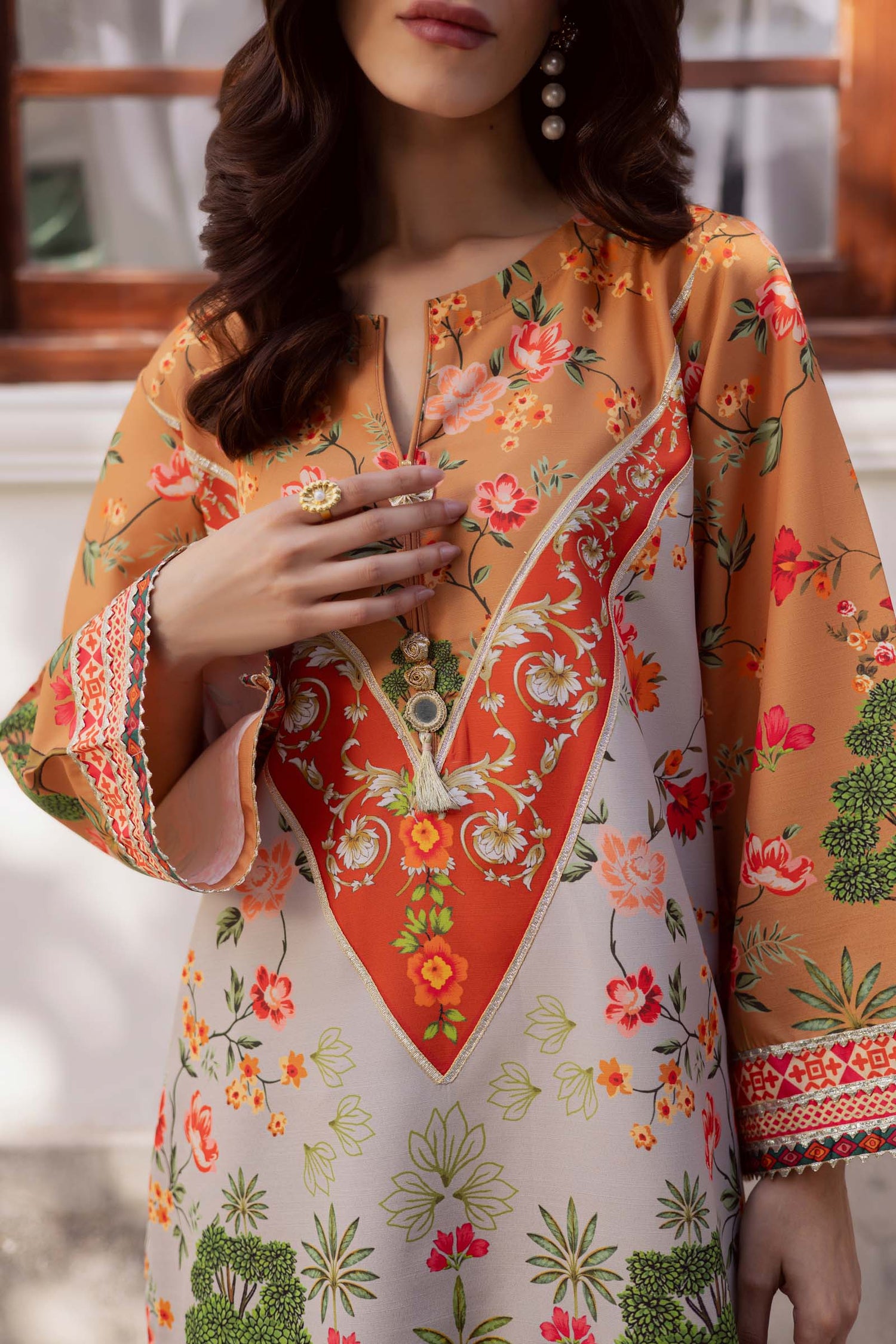 2PC Luxury Printed Pret- LP08