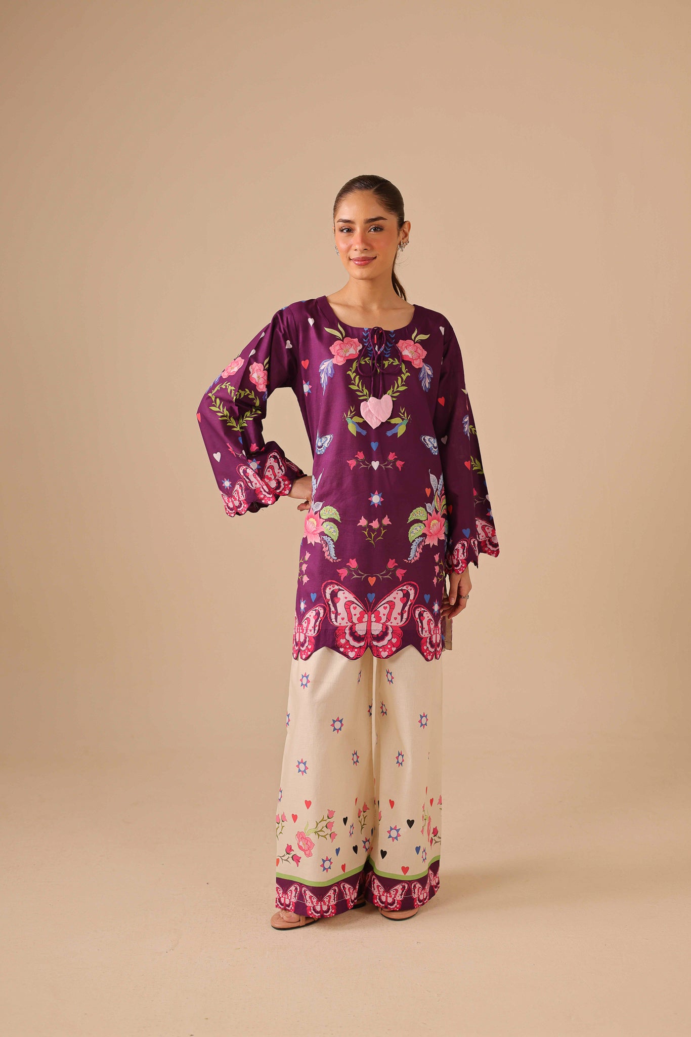 2PC Summer Lawn Dress - 44237