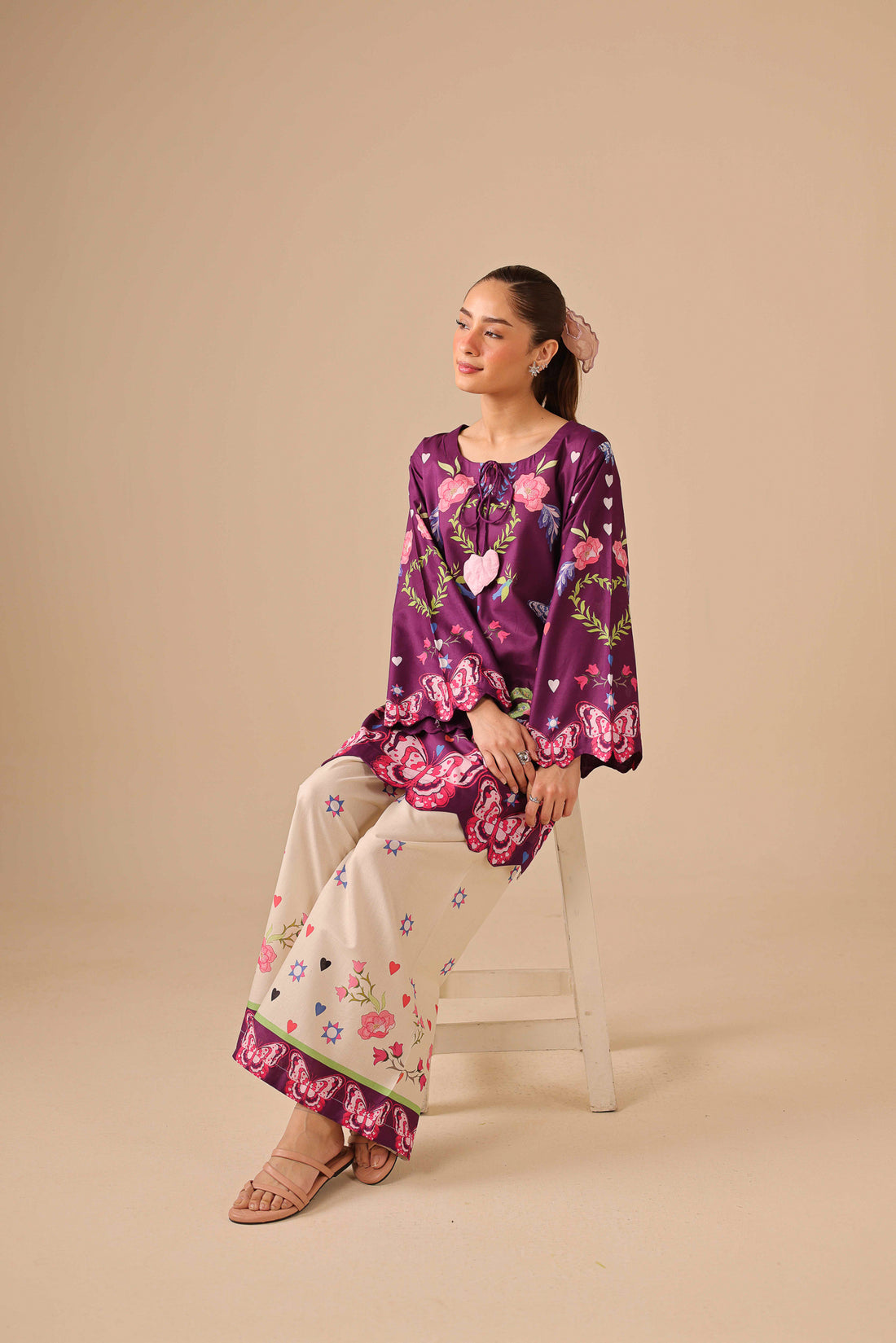 2PC Summer Lawn Dress - 44237