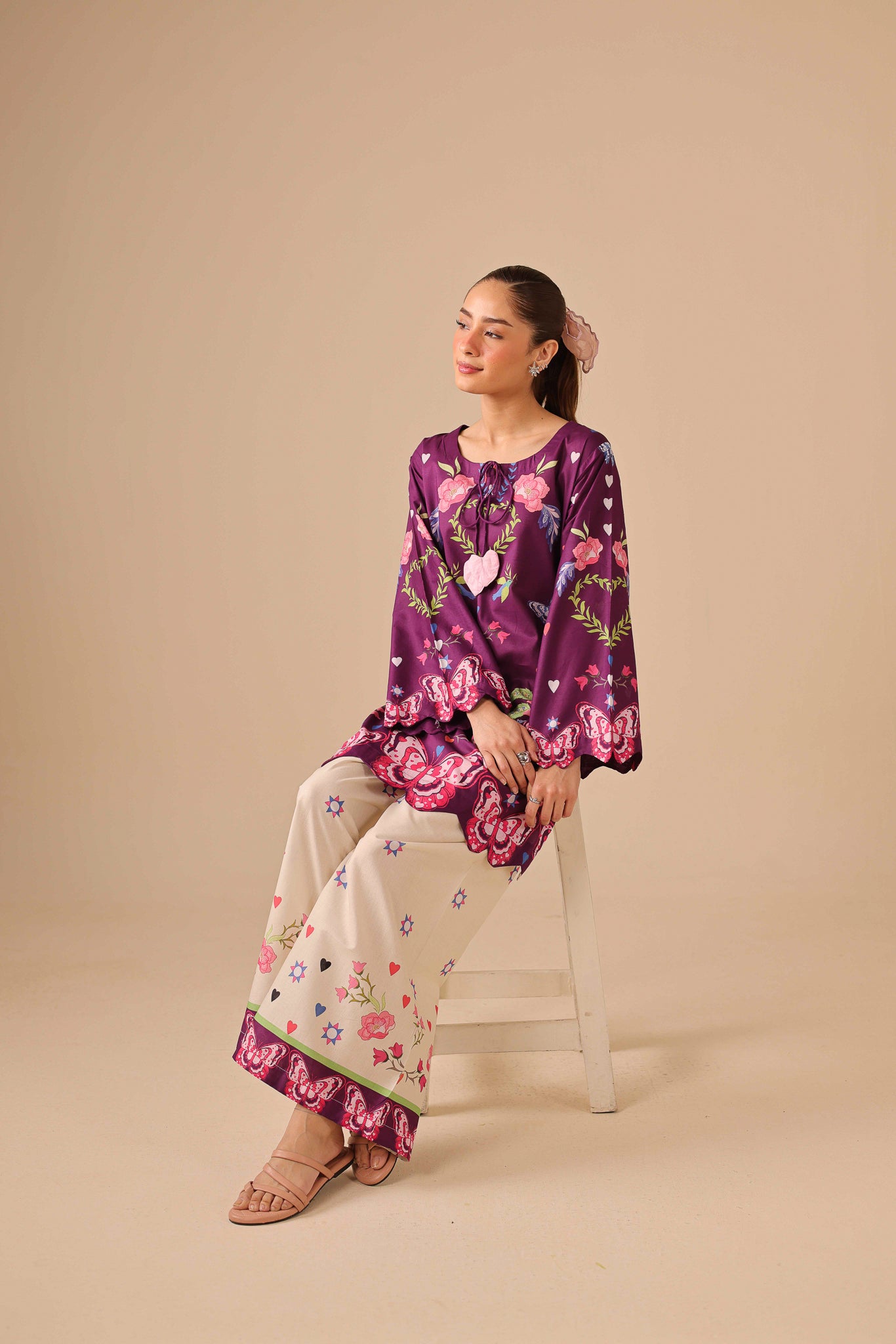 2PC Summer Lawn Dress - 44237