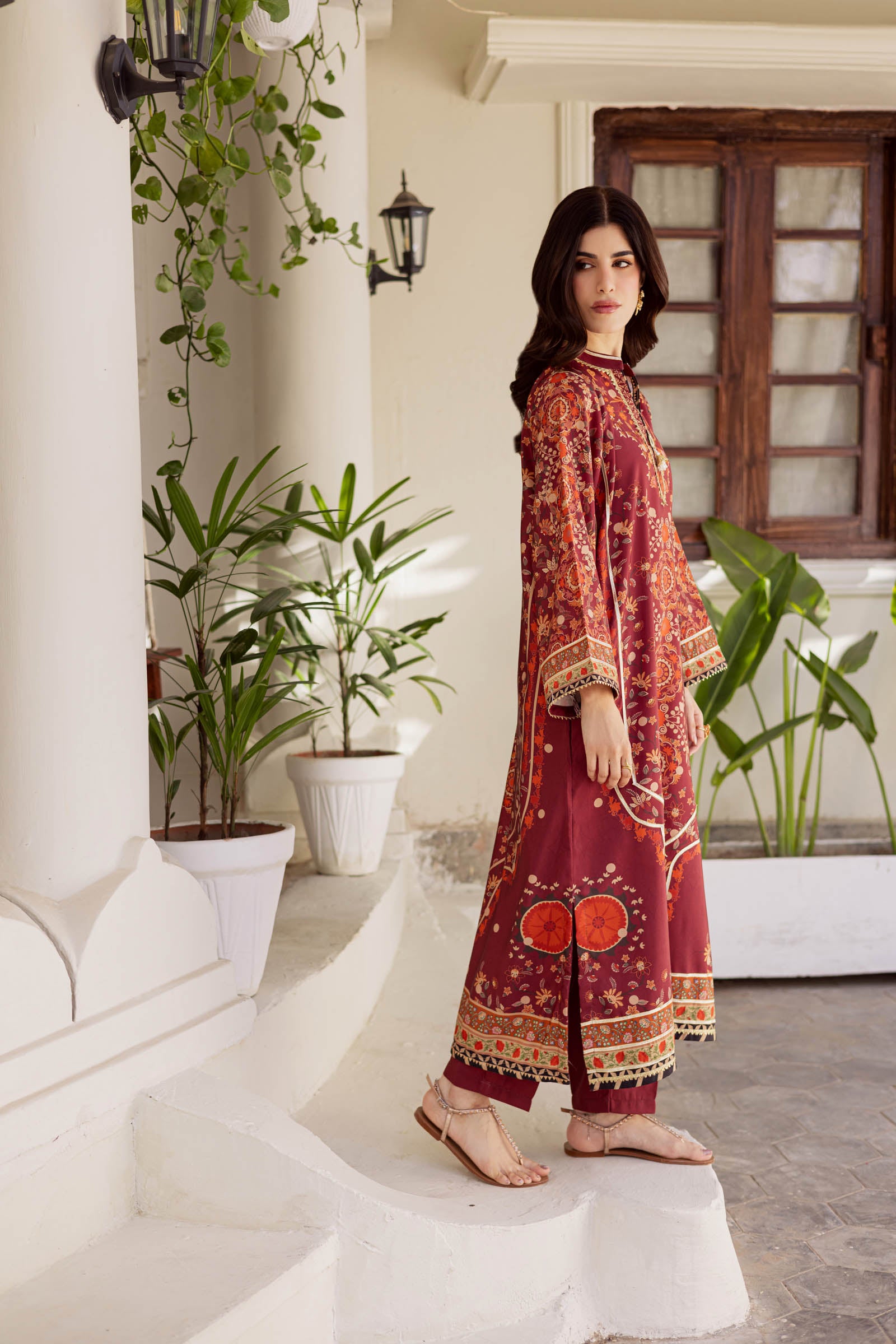 2PC Luxury Printed Pret- LP01