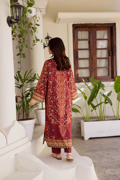 2PC Luxury Printed Pret- LP01