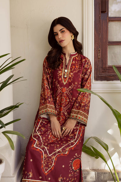 2PC Luxury Printed Pret- LP01