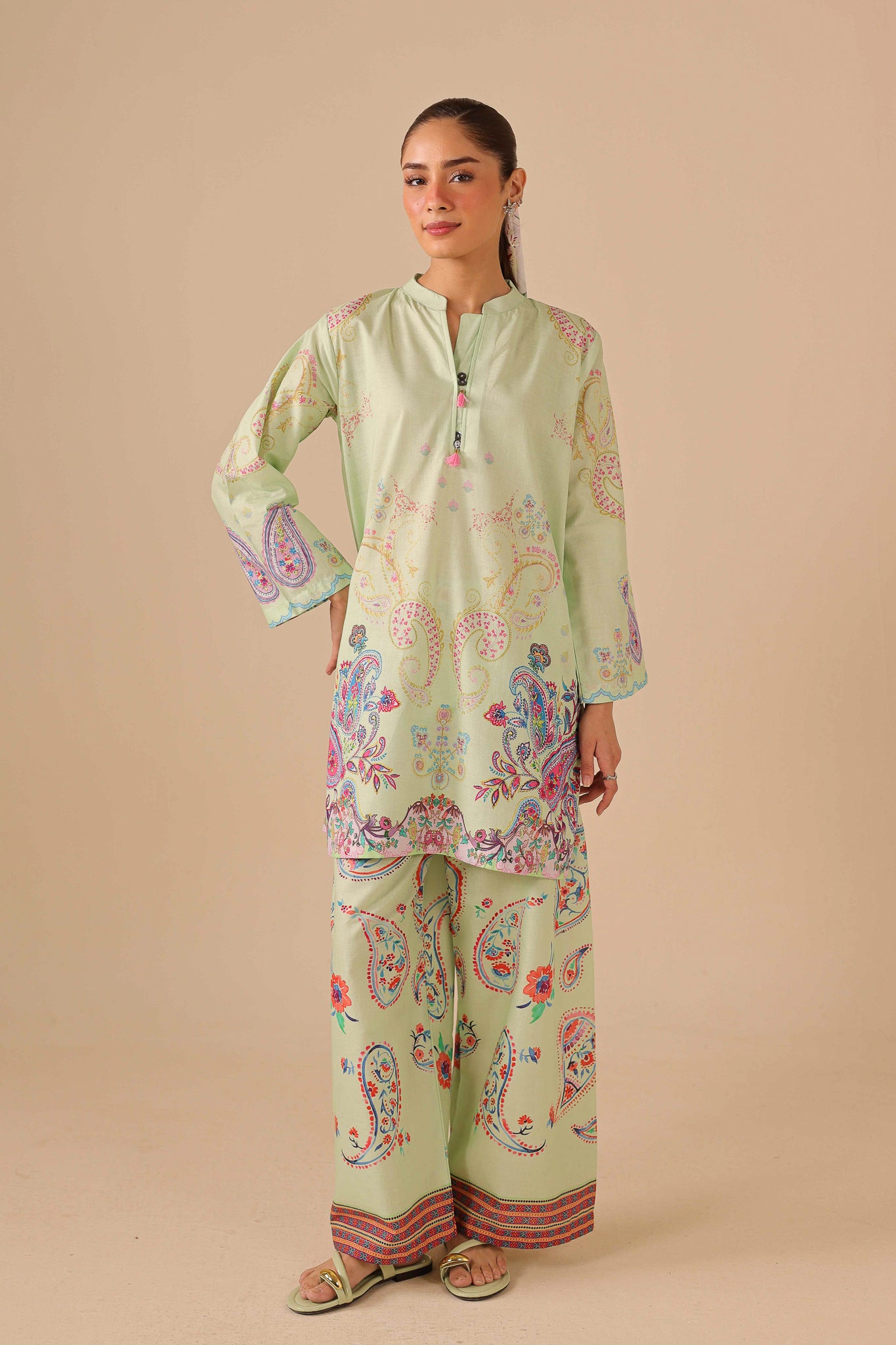 2PC Summer Lawn Dress - 44243