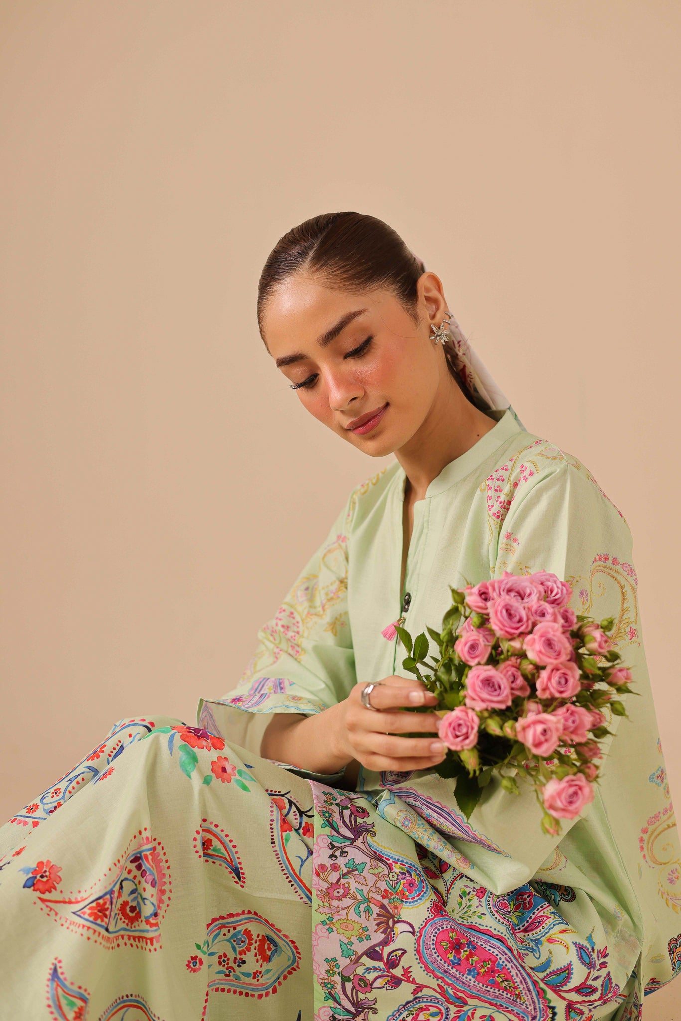 2PC Summer Lawn Dress - 44243