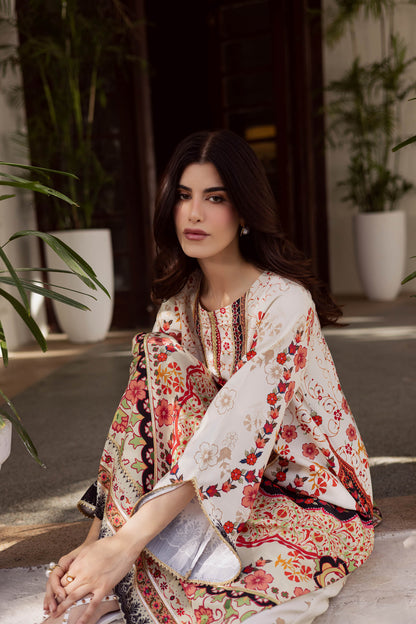 2PC Luxury Printed Pret- LP02