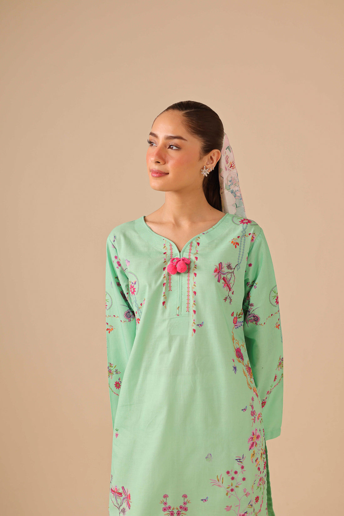 2PC Summer Lawn Dress - 44264