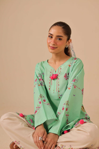 2PC Summer Lawn Dress - 44264