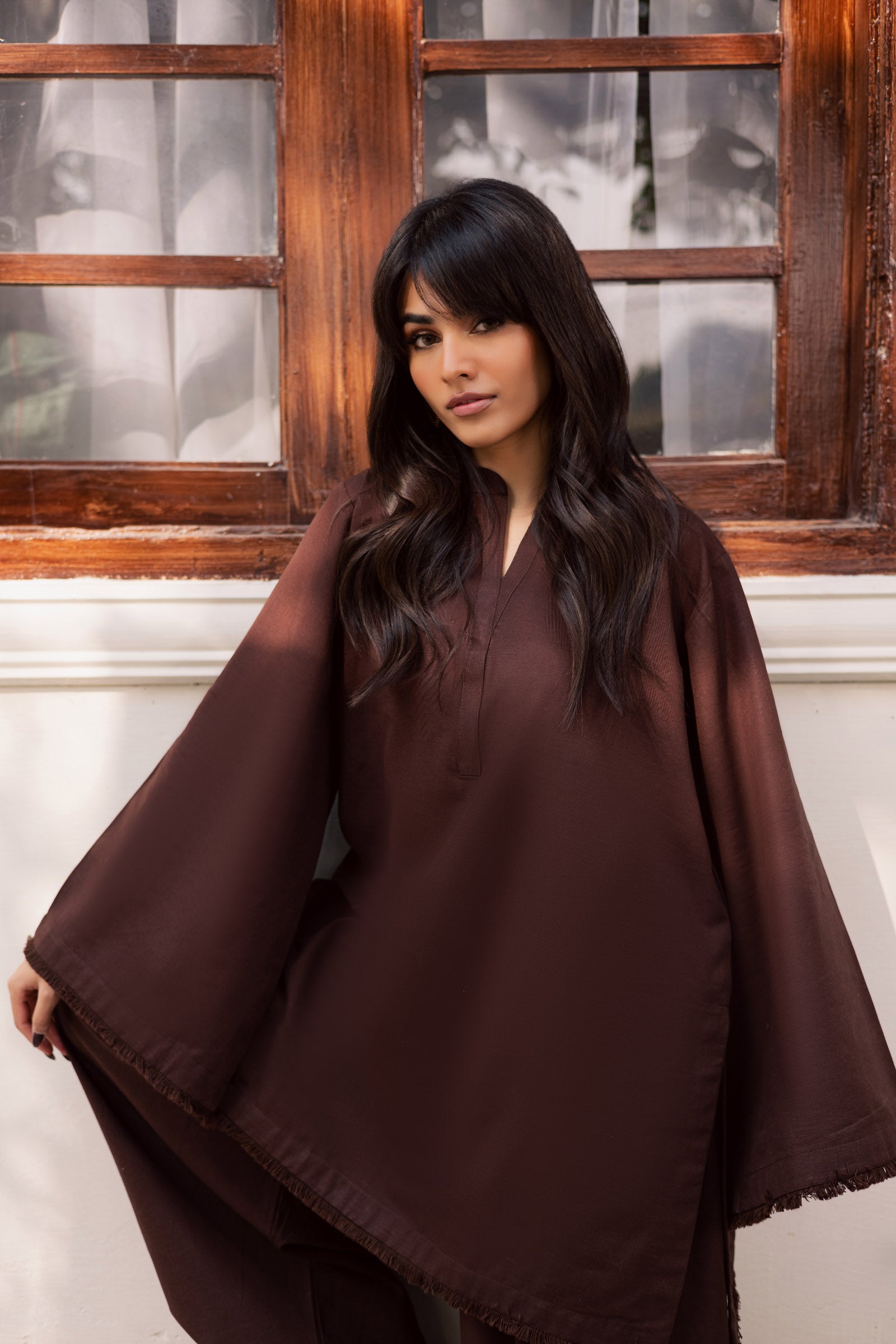 2 PC Khaddar Solid FSK 03 – Dark Brown
