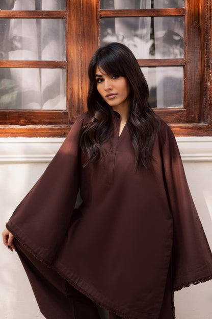 2 PC Khaddar Solid FSK 03 – Dark Brown