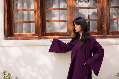 2 PC Khaddar Solid FSK 03 – Dark Plum