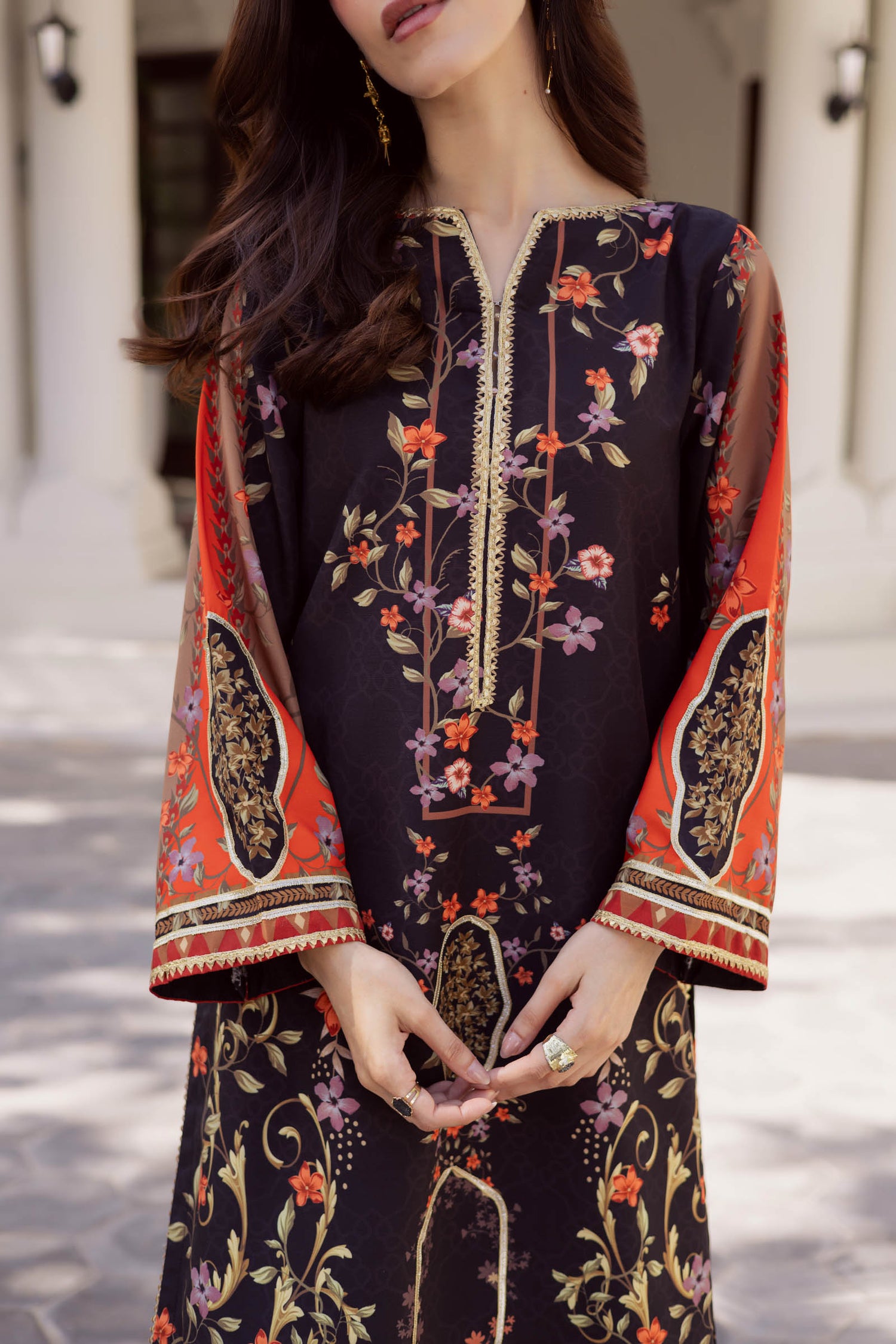 2PC Luxury Printed Pret- LP09