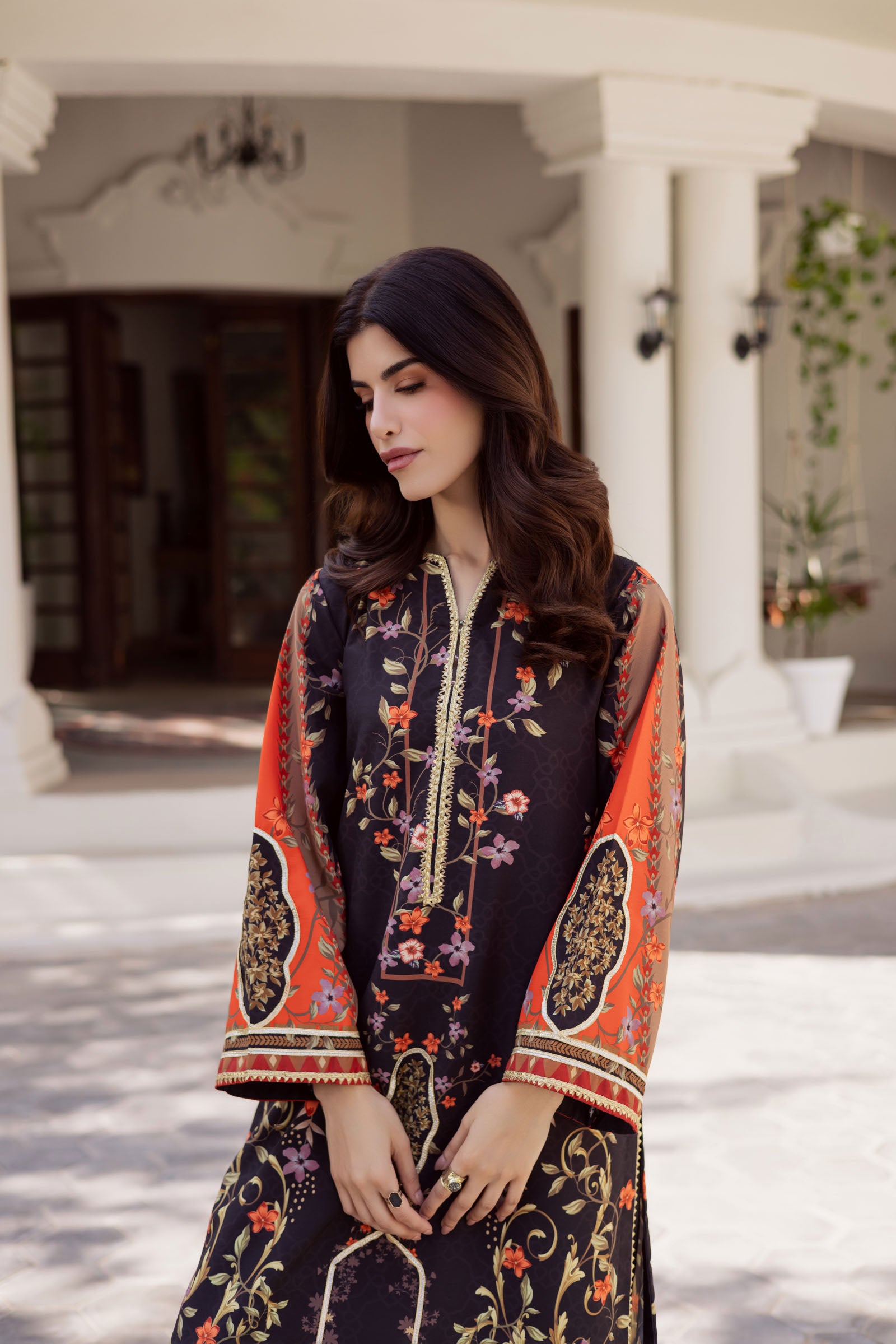 2PC Luxury Printed Pret- LP09