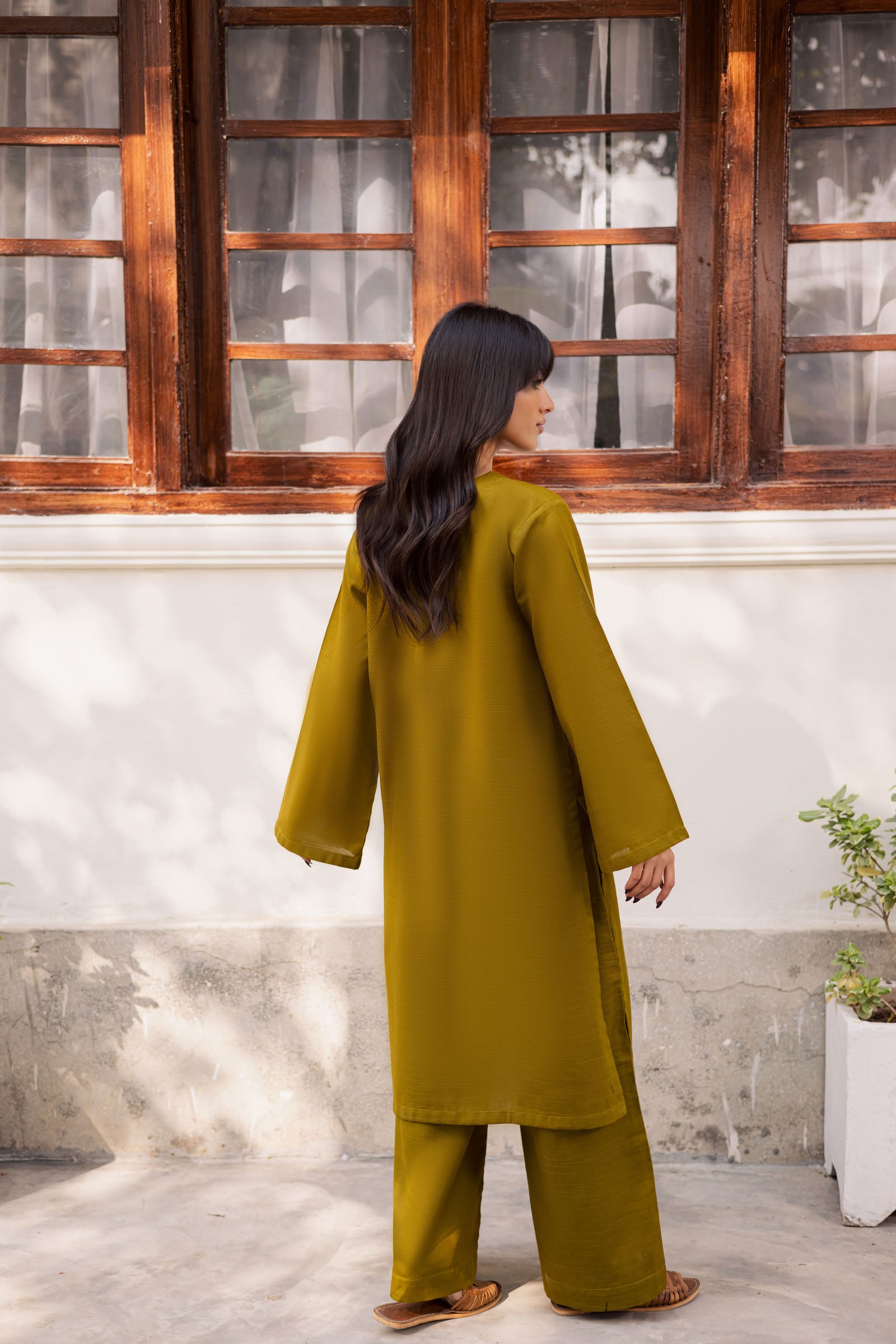 2 PC Khaddar Solid PSK 01 - Green