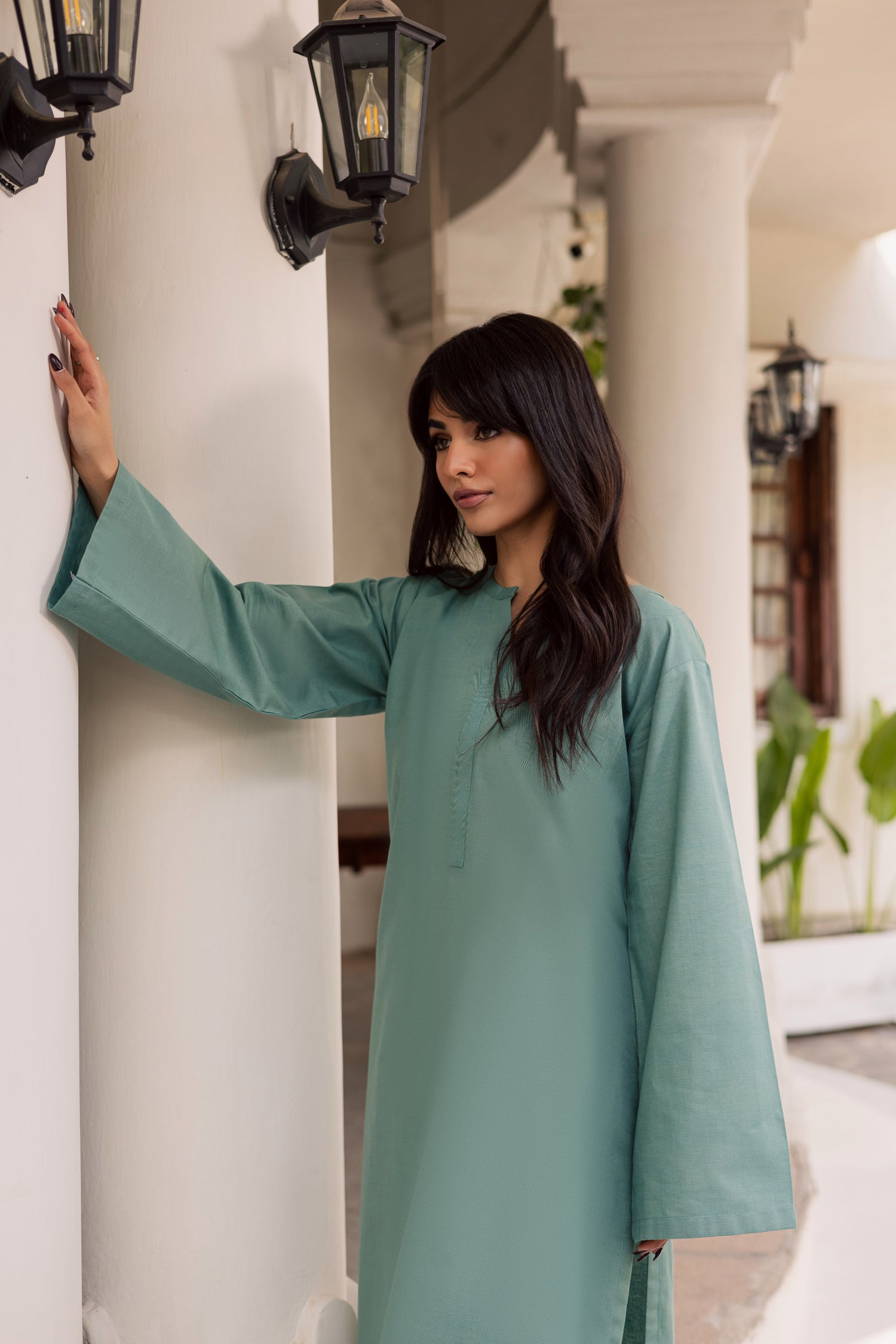 2 PC Khaddar Solid PSK 01 - Sea Green
