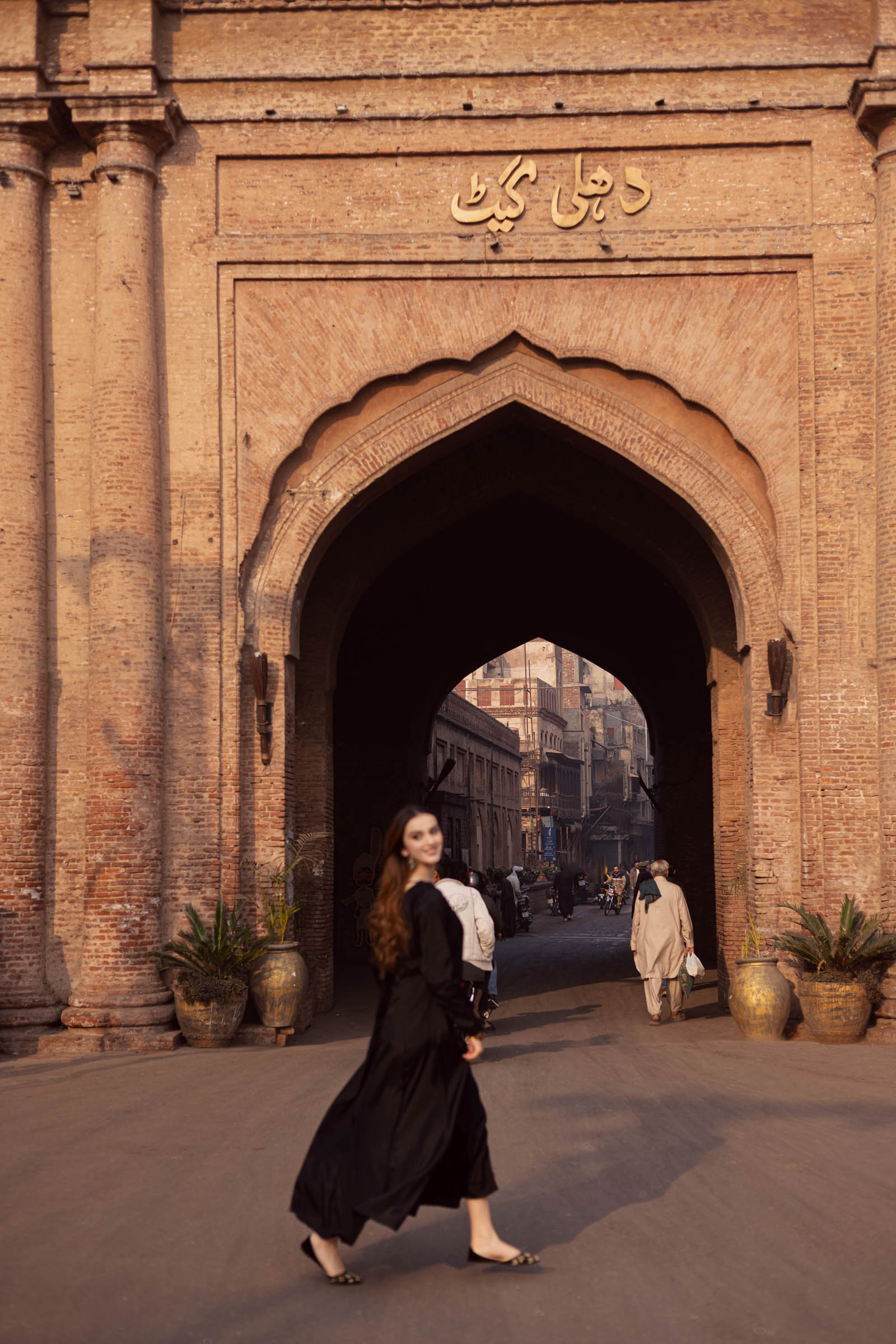 Raw Silk Frock-Black