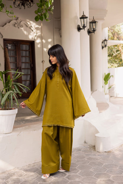 2 PC Khaddar Solid FSK 03 – Green