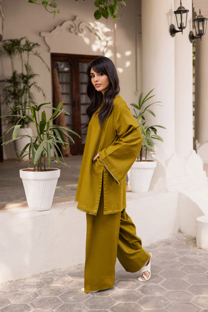 2 PC Khaddar Solid FSK 03 – Green