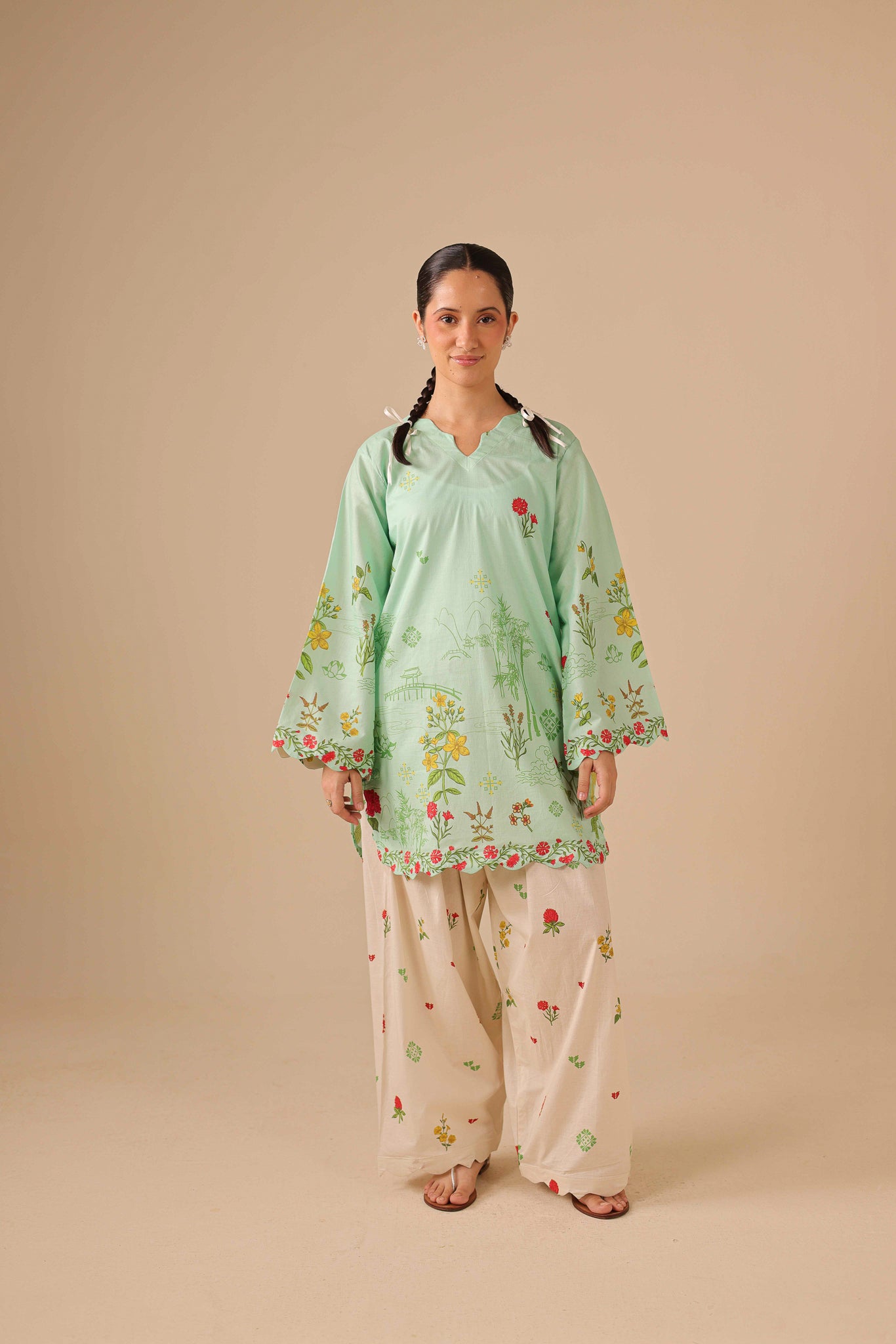 2PC Summer Lawn Dress - 44260