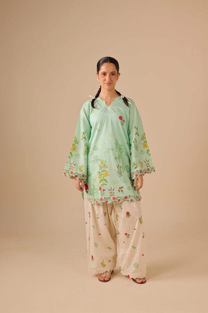 2PC Summer Lawn Dress - 44260