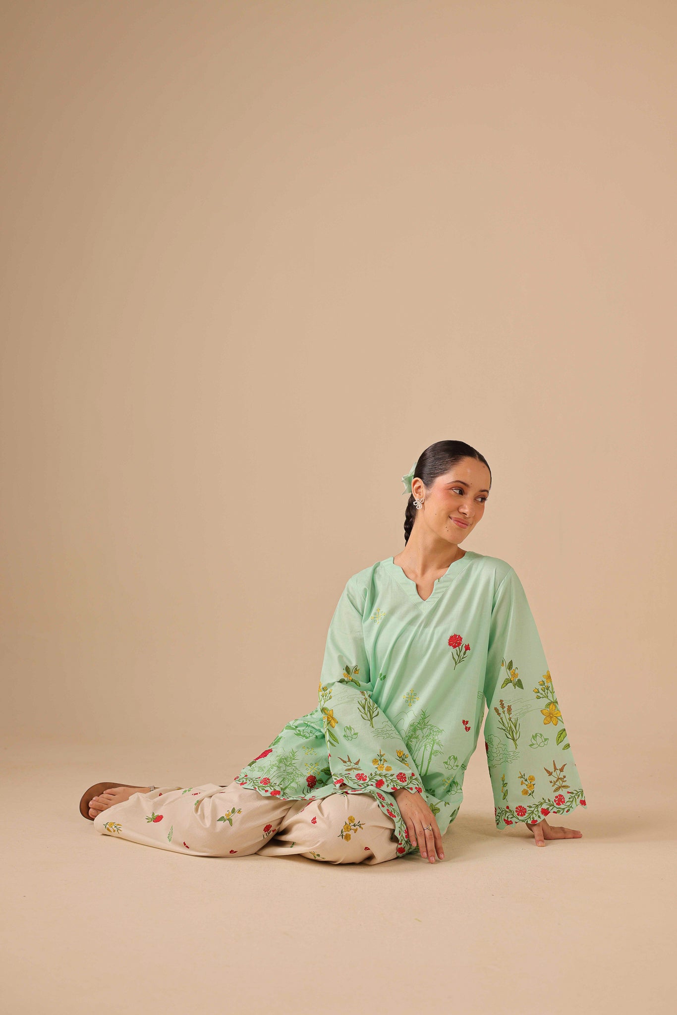 2PC Summer Lawn Dress - 44260
