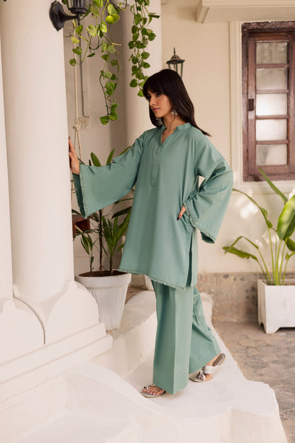 2 PC Khaddar Solid FSK 03 – Sea Green