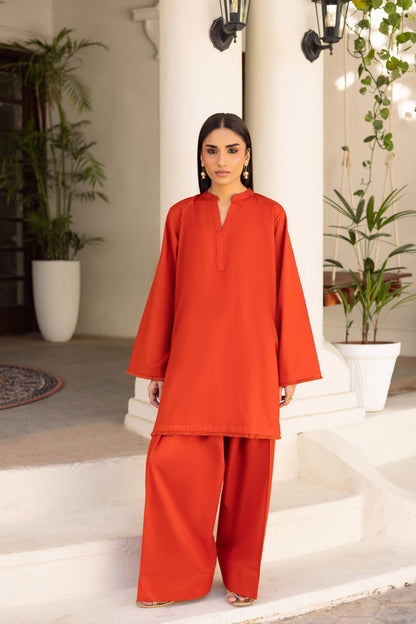 2 PC Khaddar Solid FSK 03 – Rust