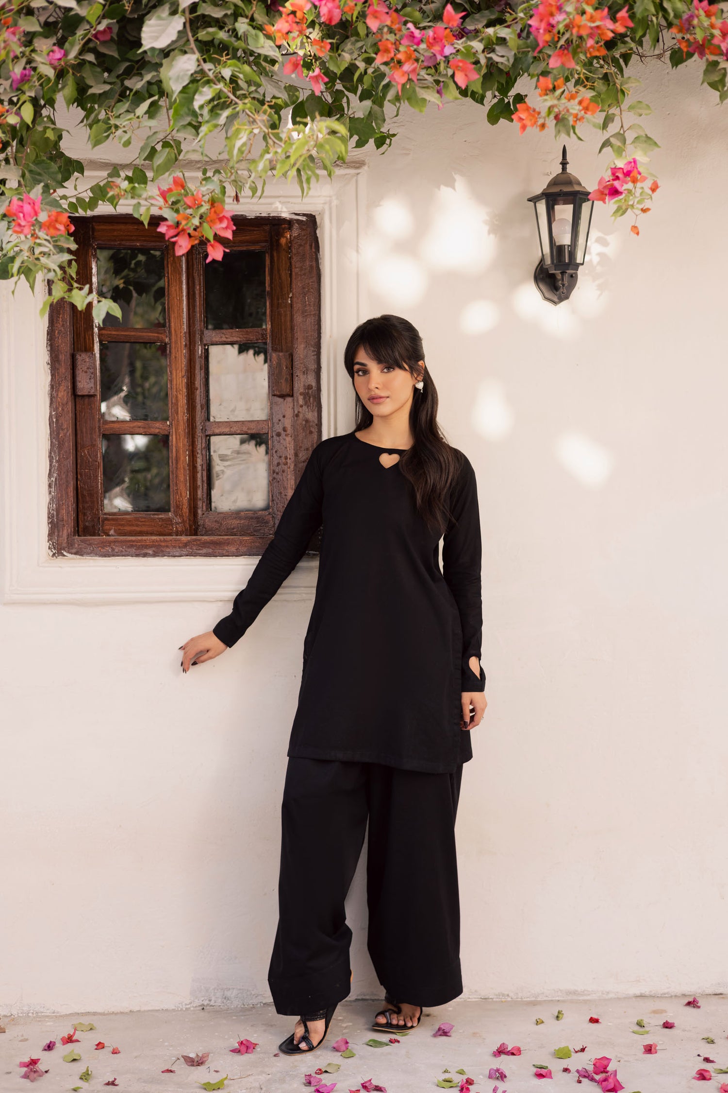 2PC Khaddar Solid HSK 06 – Black