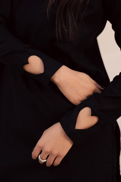 2PC Khaddar Solid HSK 06 – Black