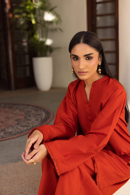 2 PC Khaddar Solid FSK 03 – Rust