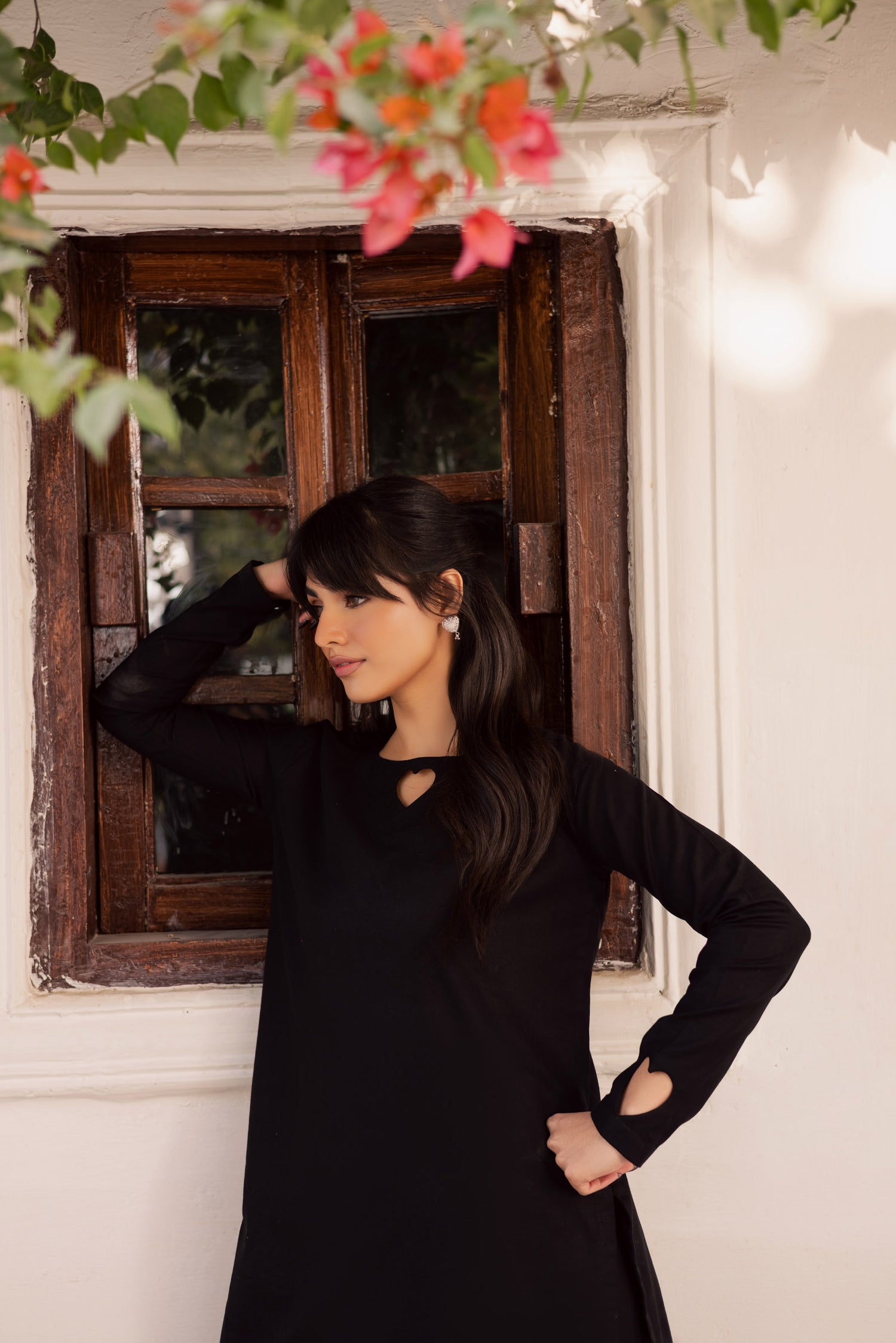 2PC Khaddar Solid HSK 06 – Black