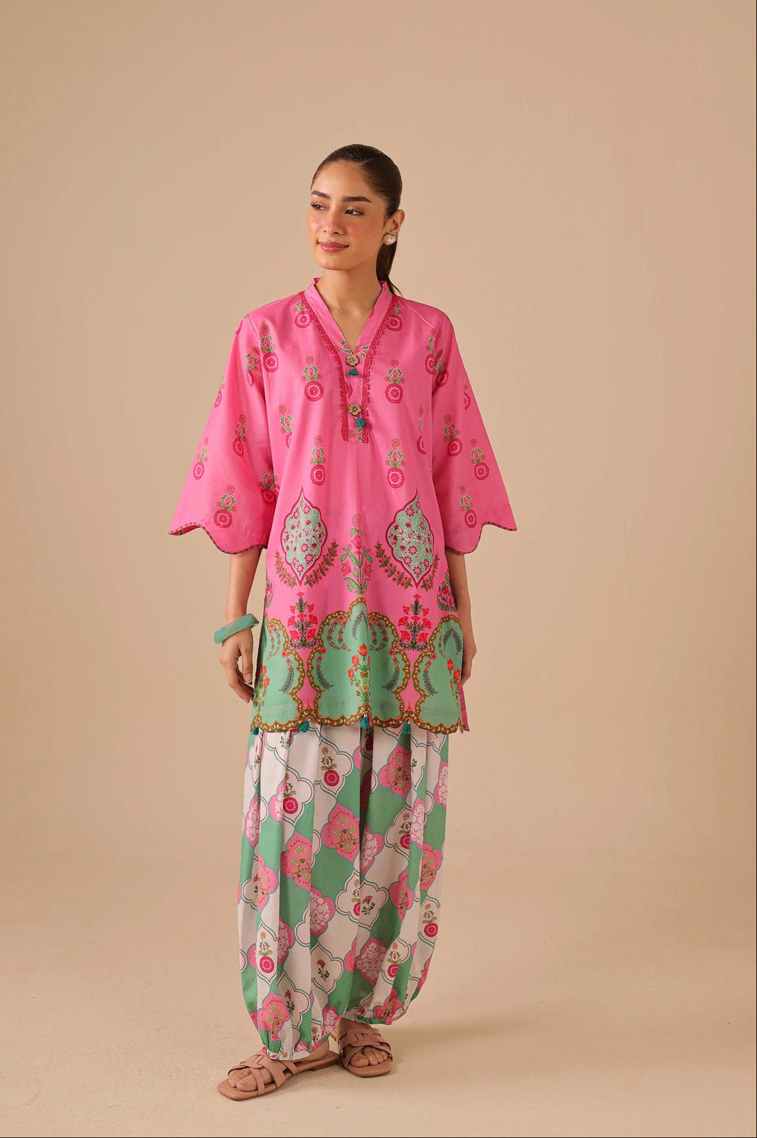 2PC Summer Lawn Dress - 44247