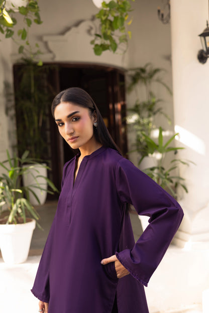 2 PC Khaddar Solid FSK 03 - Purple